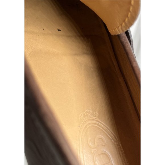 Tod’s Men’s Brown Leather Driving Loafers-US 8.5-EU 41-42 (Marked UK/Italian 7) - Picture 13 of 16